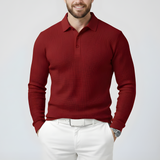 Męski Sweter Polo – Dzianinowy i Ponadczasowy Design