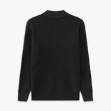 Męski sweter z półzamkiem i kołnierzem – Nowoczesny dzianinowy pulower