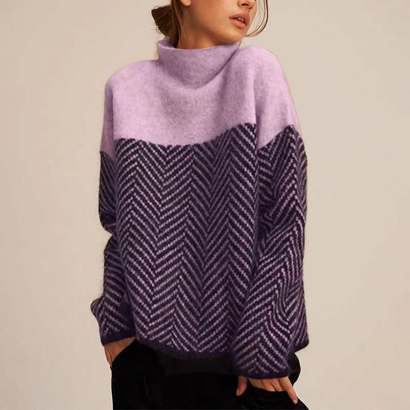 Miękki sweter z golfem dla komfortu i stylu