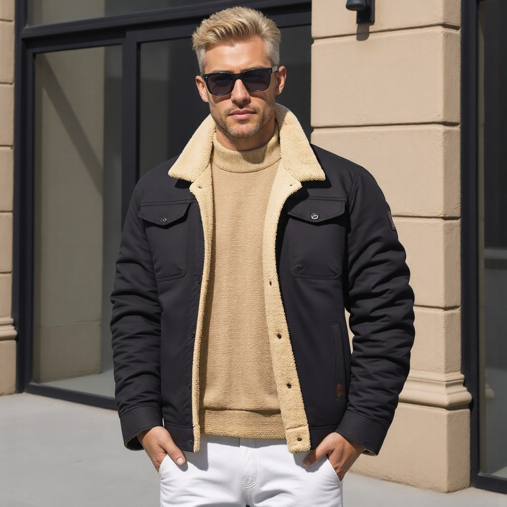 Męska Kurtka Bomber Vintage - Ikoniczny Styl i Ciepło na Zimę