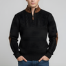 Męski sweter z krótkim zamkiem skandynawski design
