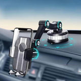 Regulowany uchwyt samochodowy na telefon z ramieniem 360° i podstawą na deskę rozdzielczą
