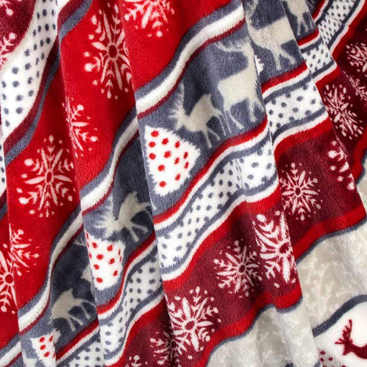 Świąteczny koc z skandynawskim wzorem – Ciepły i przytulny pled