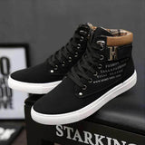 Męskie casualowe buty za kostkę – wygodne stylowe sneakersy
