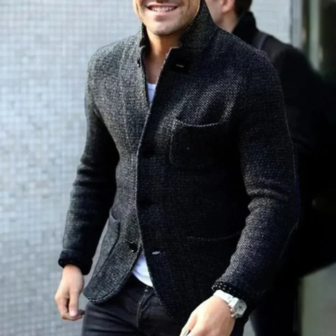 Ciepła Stylowa Kurtka Męska na Chłodne Dni