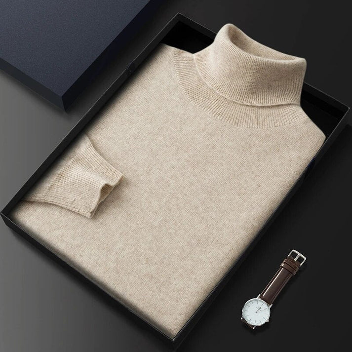Męski Golf Kaszmirowy - Ponadczasowy i Elegancki Design