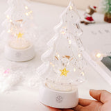 Szklana Lampka LED Choinka – Ciepłe Światło Dekoracja do Domu