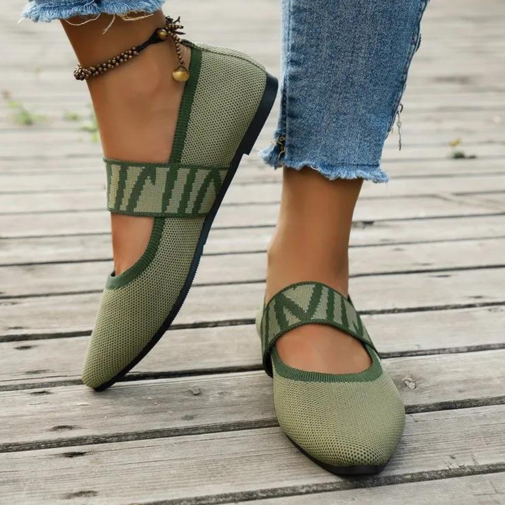 Letnie Wygodne Płaskie Buty Damskie