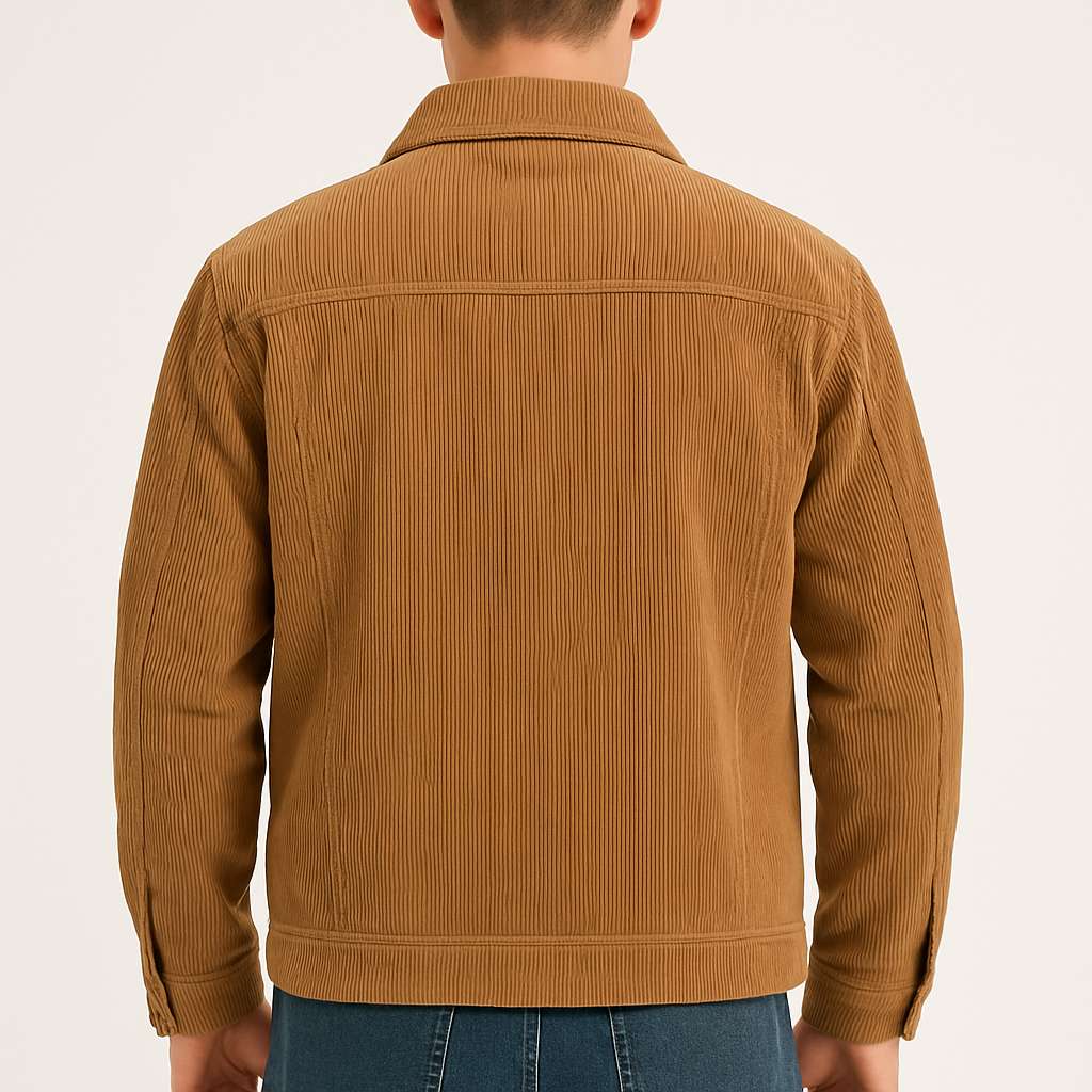 Męska kurtka sztruksowa bawełniana – lekka na wiosnę i jesień