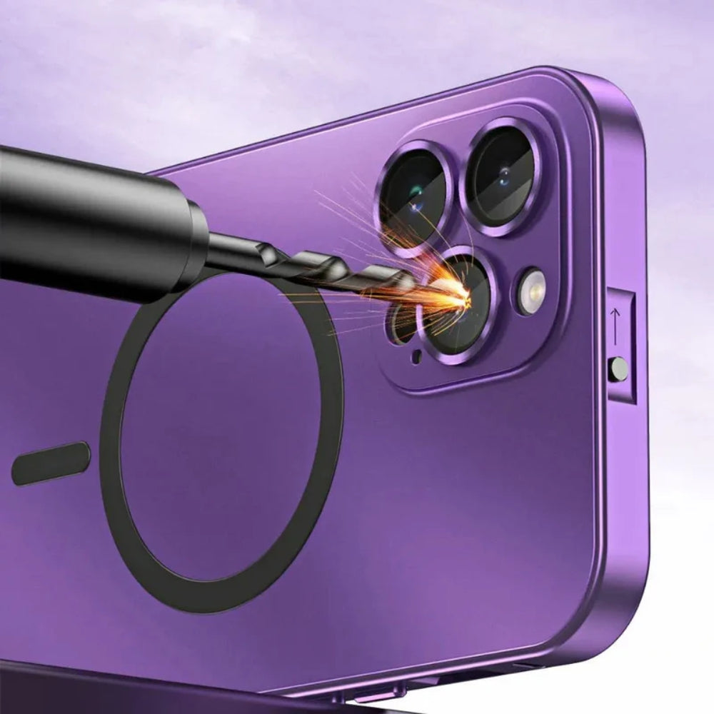 Magnetyczne etui na telefon z pierścieniem i smukłą ochroną