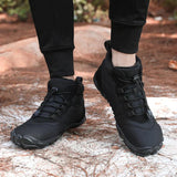 Męskie zimowe buty trekkingowe – ciepłe outdoorowe botki z dobrą przyczepnością