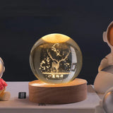 Świecąca Kula z Grawerem 3D Planet