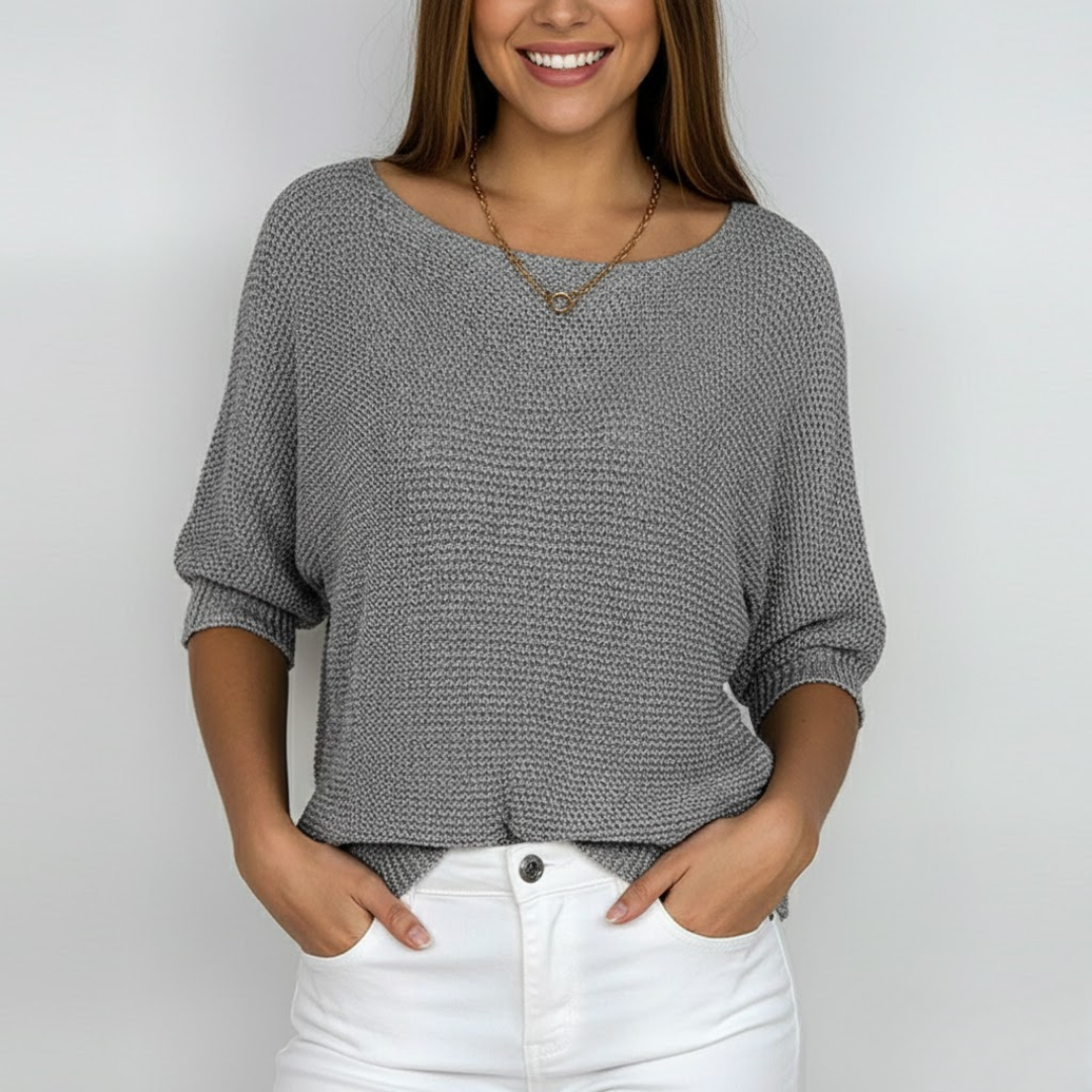 Damski sweter z mieszanki wełny – wygodny i ponadczasowy