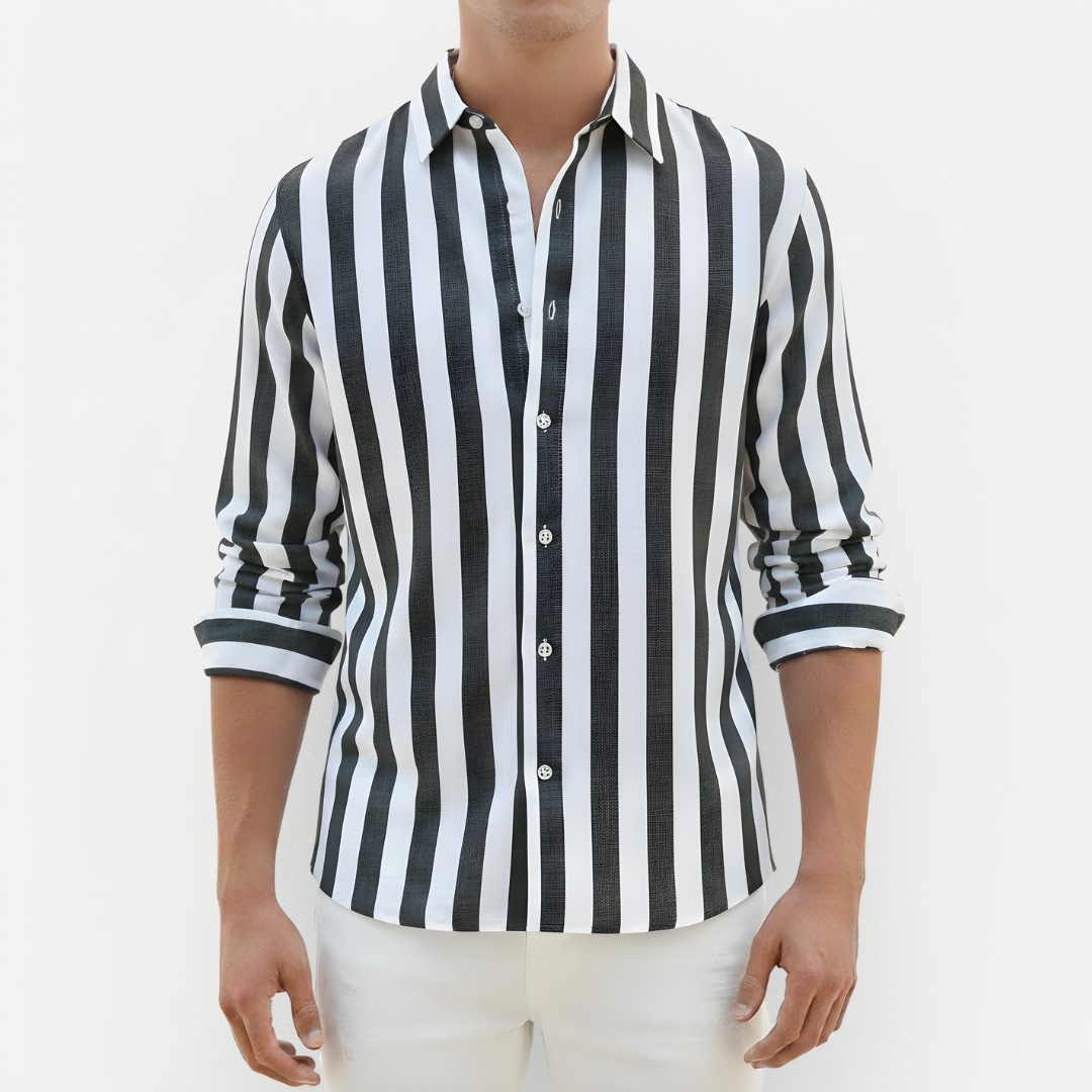 Męska Koszula w Paski – Casualowy i Ponadczasowy Design