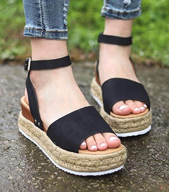 Letnie platformy espadryle dla kobiet