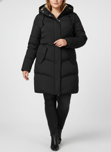 Długa Pikowana Damska Kurtka Zimowa z Kapturem – Ciepła i Stylowa