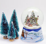 Kula Śnieżna na Boże Narodzenie – Dekoracja Winter Wonderland z Miniaturowym Drzewkiem