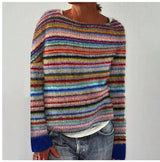 Sweter retro z wygodnym krojem i stylowym designem