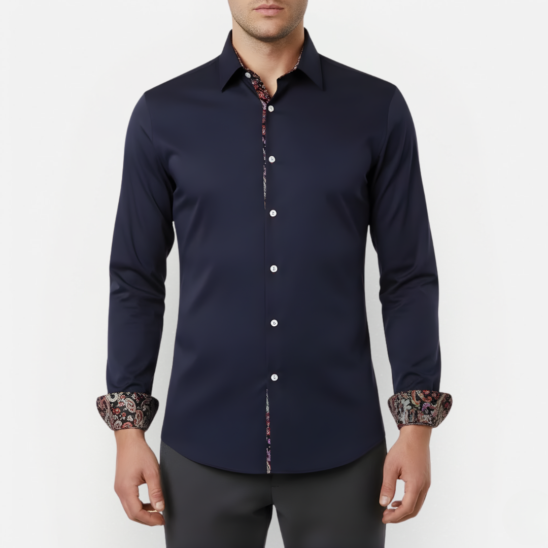 Męska Koszula z Wzorem Paisley – Elegancka i Nowoczesna