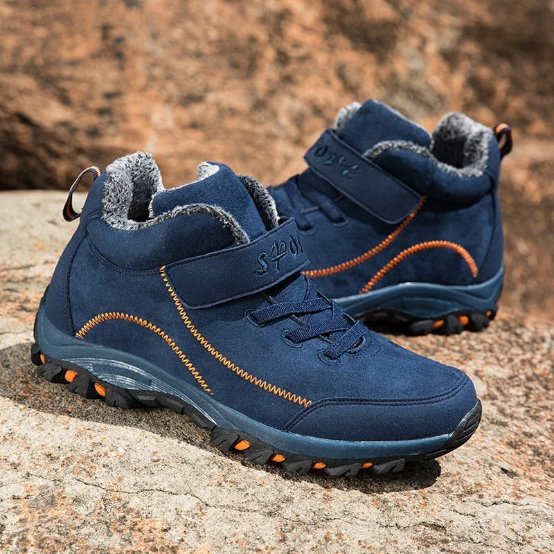 Męskie Buty Zimowe – Ciepłe Wygodne Outdoorowe Botki Za Kostkę