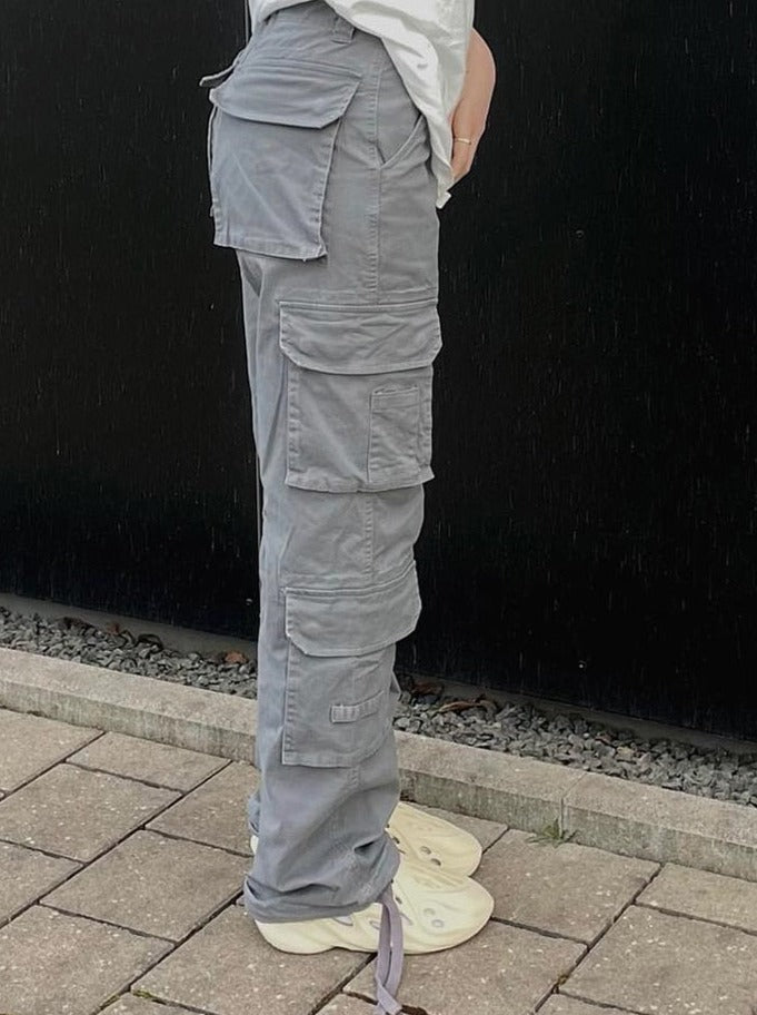 Damskie spodnie cargo – wygodne spodnie streetwear z kieszeniami