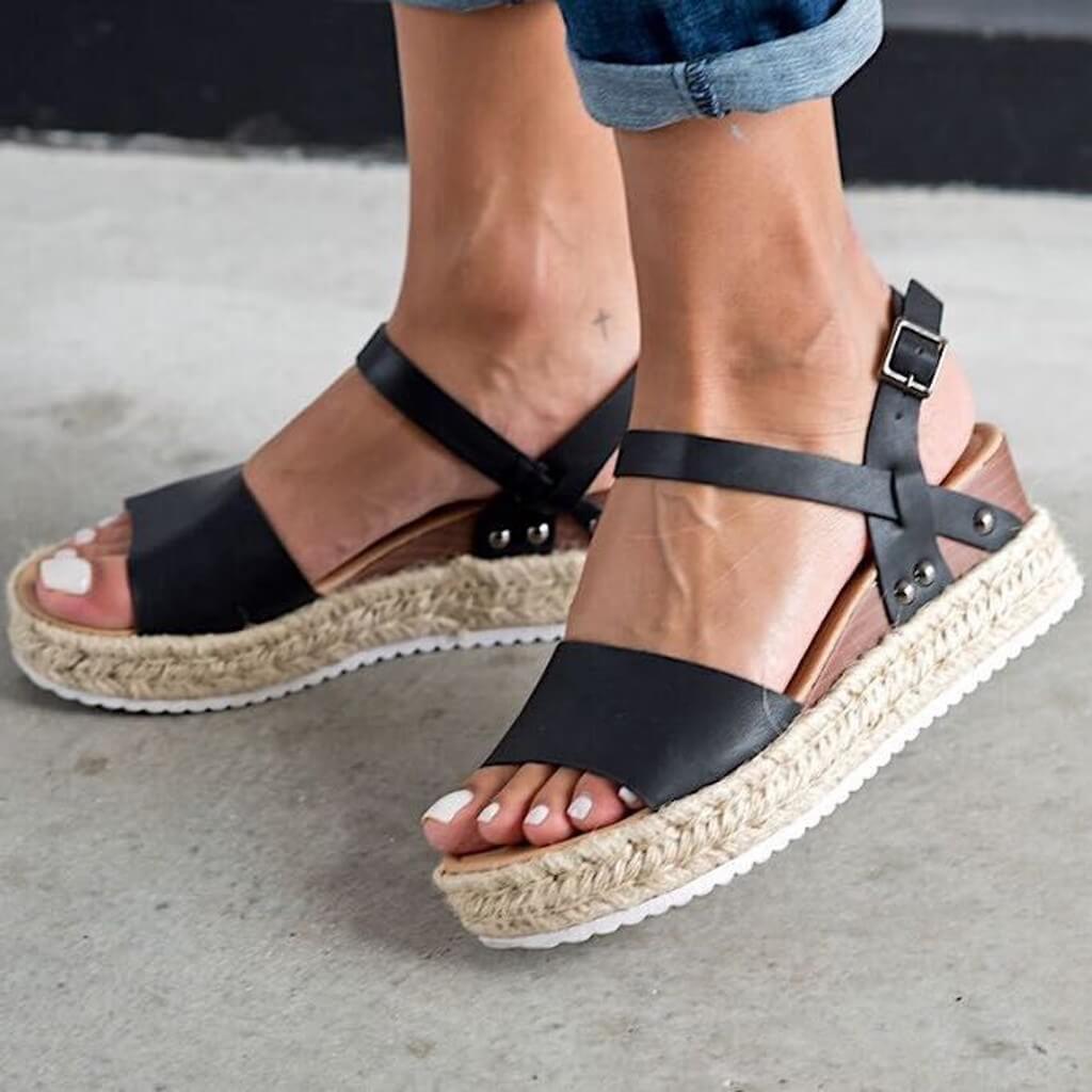 Letnie platformy espadryle dla kobiet