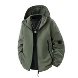 Lekka Kurtka z Kapturem – Unisex Wiatroszczelna Kurtka Outdoor w Kolorach