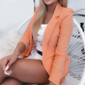 RetroChic Marynarka - Elegancka Marynarka Dwurzędowa dla Kobiet