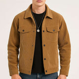 Męska kurtka sztruksowa bawełniana – lekka na wiosnę i jesień