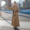 Maxi-długi Oversized Trencz dla Eleganckiego Stylu