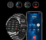 Zegarek inteligentny dla mężczyzn | Multisportowy i monitor aktywności | Połączenia Bluetooth