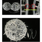 LED Kula Świetlna na Zewnątrz – Dekoracyjne Oświetlenie Wiszące do Ogrodu i na Imprezę