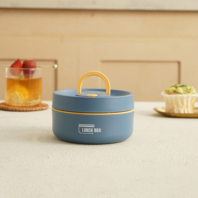 Wielowarstwowy izolowany lunchbox z torbą – szczelny, ze stali nierdzewnej, utrzymuje jedzenie ciepłe lub zimne przez wiele godzin, idealny do szkoły, pracy i w podróży