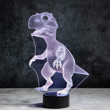 3D Dino LED Lampa – Nocna Lampka dla Dzieci z Kolorowym Światłem