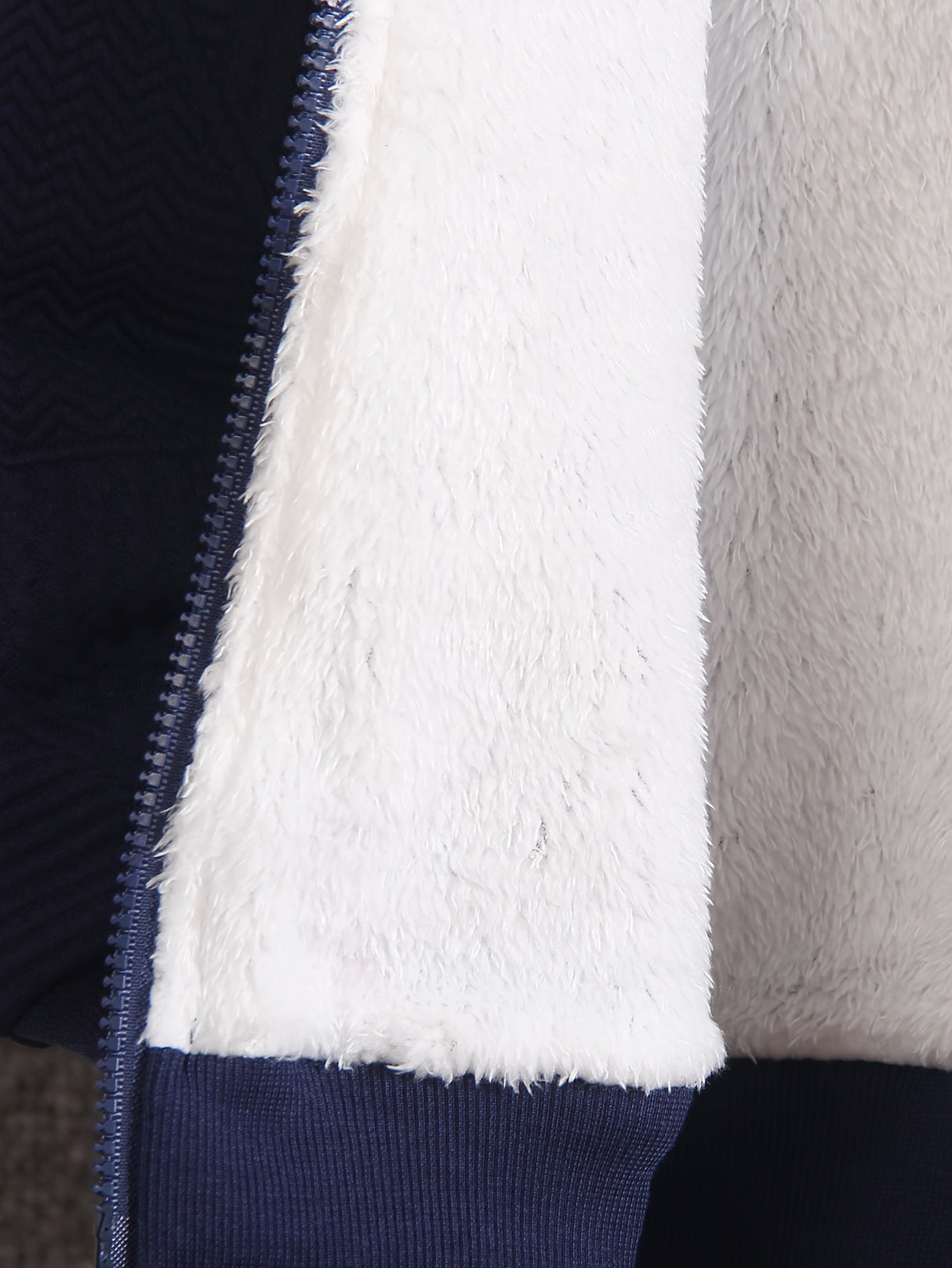 Chłopięcy Zestaw Dresowy z Polaru – 2-częściowy Granatowy Komplet z Bluza z Kapturem i Spodniami