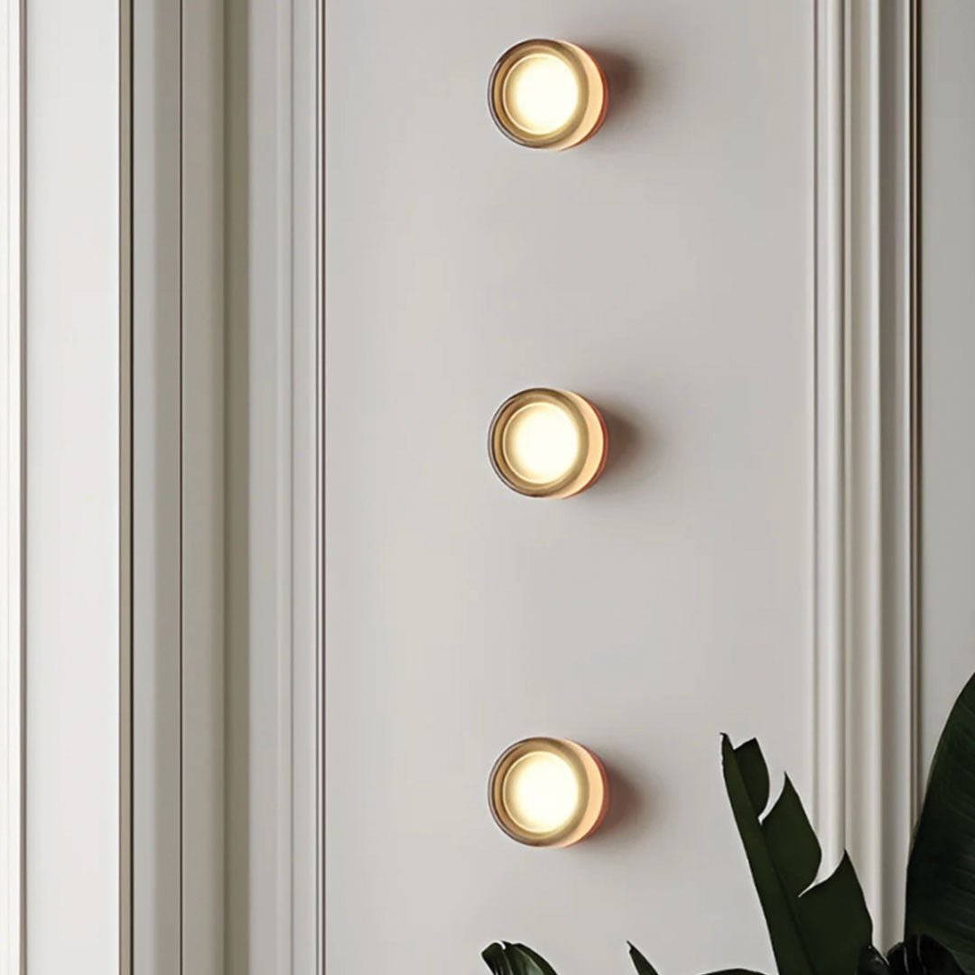 Nowoczesna Okrągła Akrylowa Lampa Ścienna LED