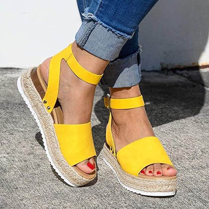 Letnie platformy espadryle dla kobiet