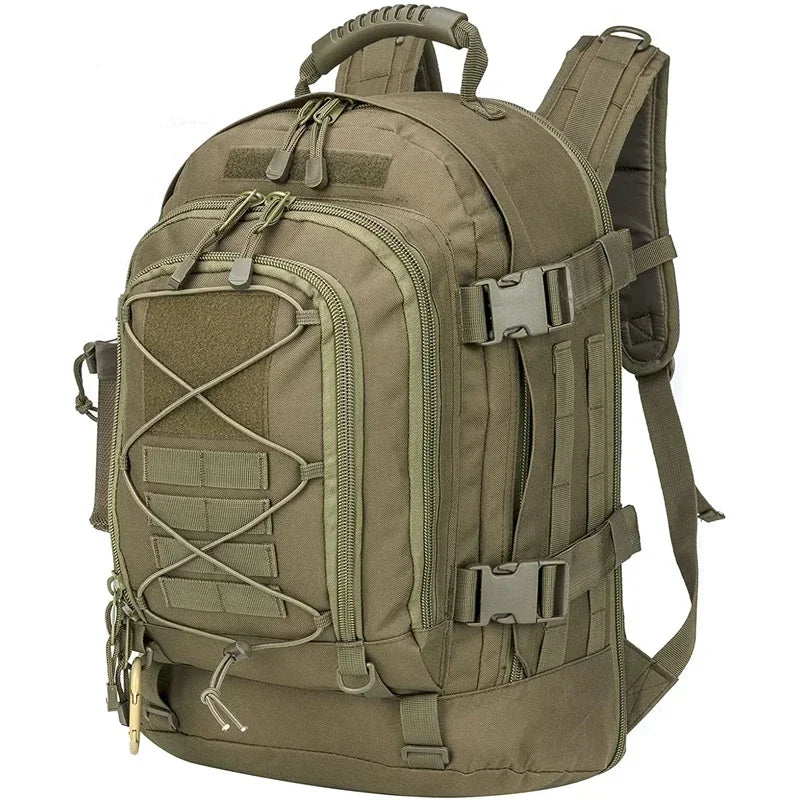 Wojskowy Plecak Taktyczny 60L – Wytrzymały Nylon, Outdoor i Survival Unisex
