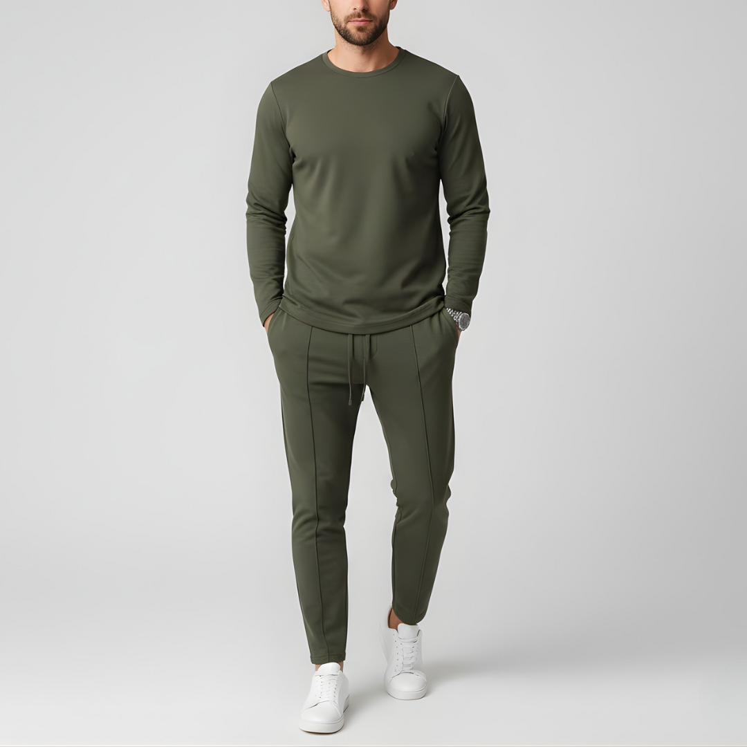 Męski zestaw bluza i spodnie casualowy komfortowy strój