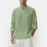 Męska lniana koszula lekka letnia casual