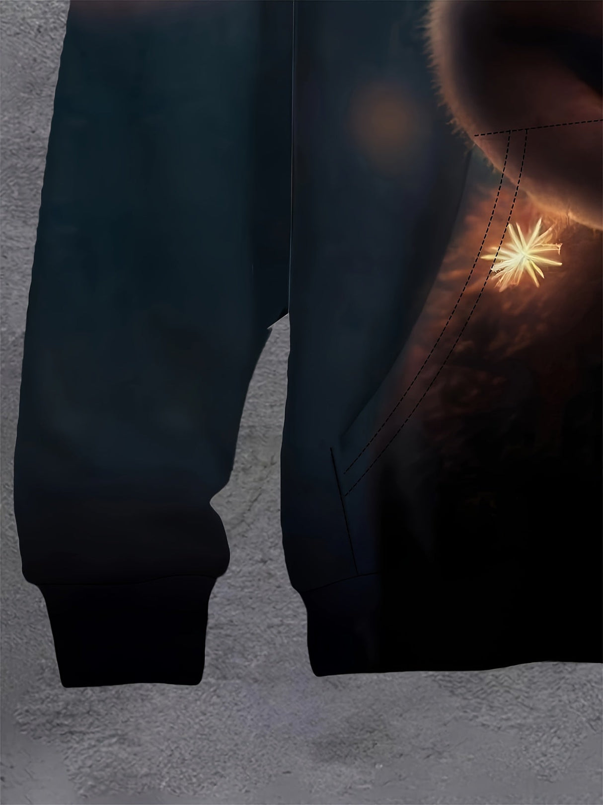 Świąteczna bluza z kapturem z nadrukiem renifera – ciepła uniseks bluza na Boże Narodzenie