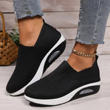 Sneakersy Damskie Slip On Koturn Wsuwane Wygodne Casual