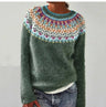 Sweter retro z wygodnym krojem i stylowym designem