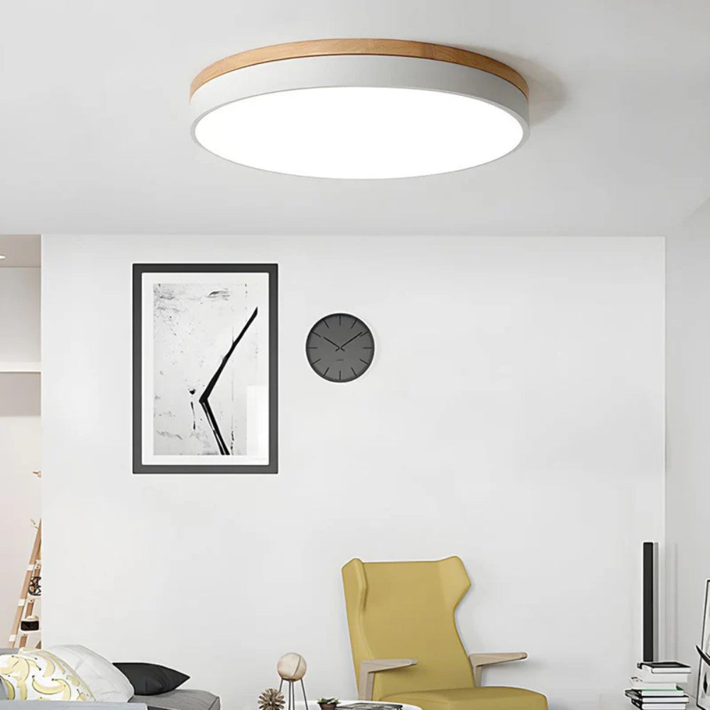 Nowoczesna lampa sufitowa LED – minimalistyczny okrągły design