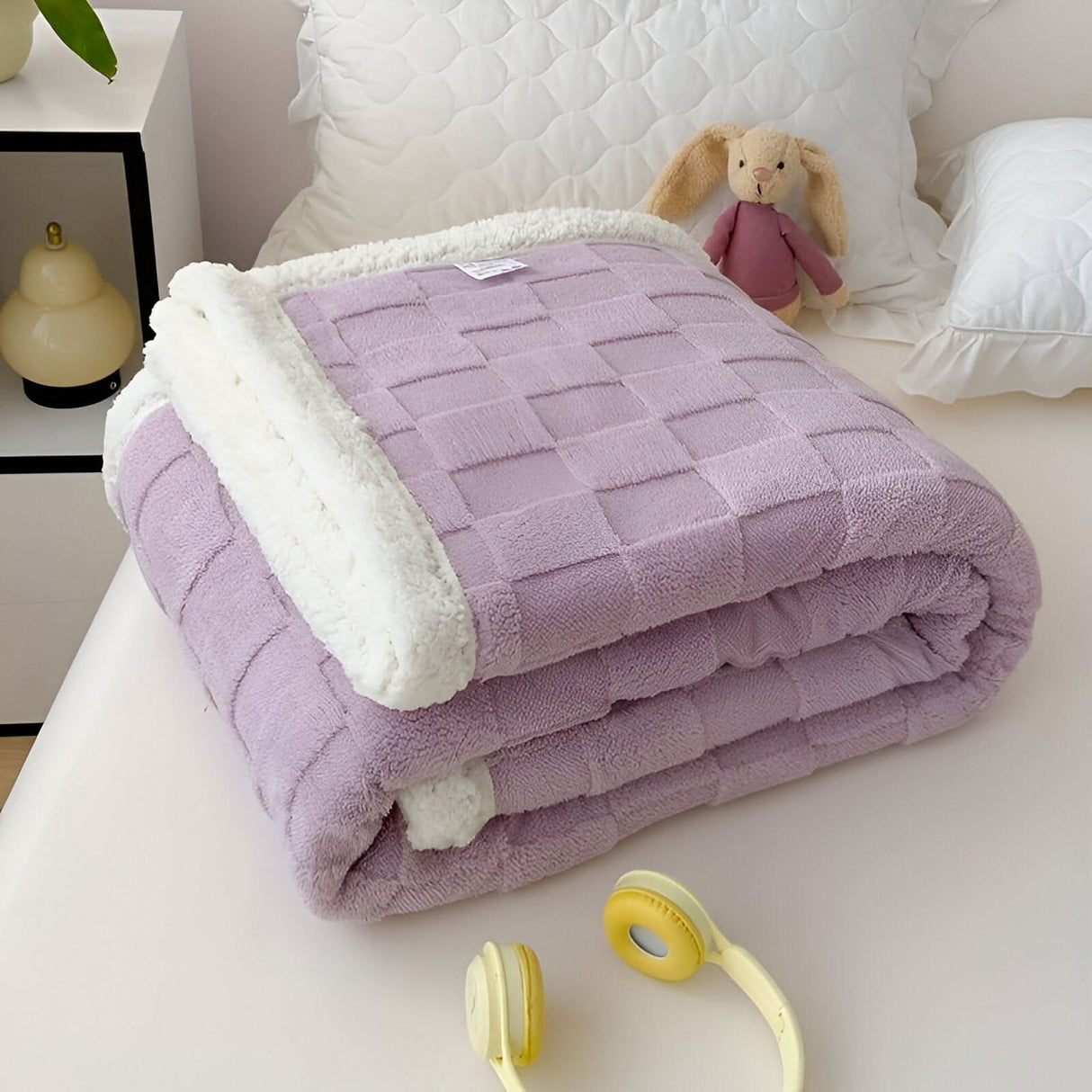 Dwustronny Koc Pluszowy – Miękki i Ciepły Koc na Łóżko i Kanapę