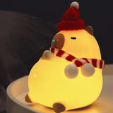 Urocza lampka nocna w kształcie chomika – ciepłe światło LED i przytulny design