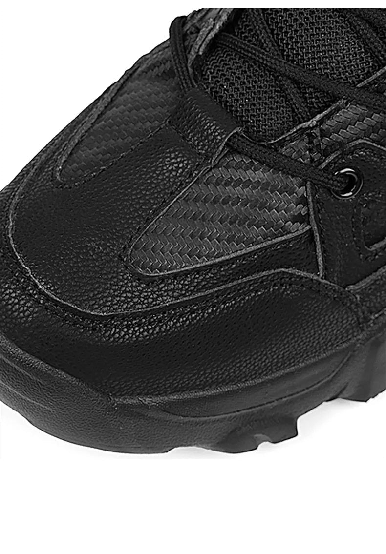 Męskie Wysokie Buty Zimowe – Ciepłe Wygodne Outdoorowe Śniegowce