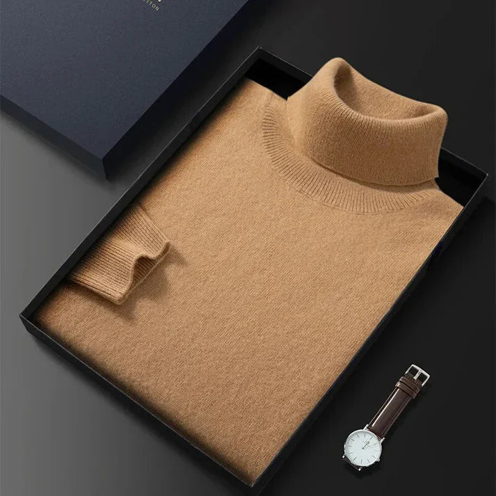 Męski Golf Kaszmirowy - Ponadczasowy i Elegancki Design