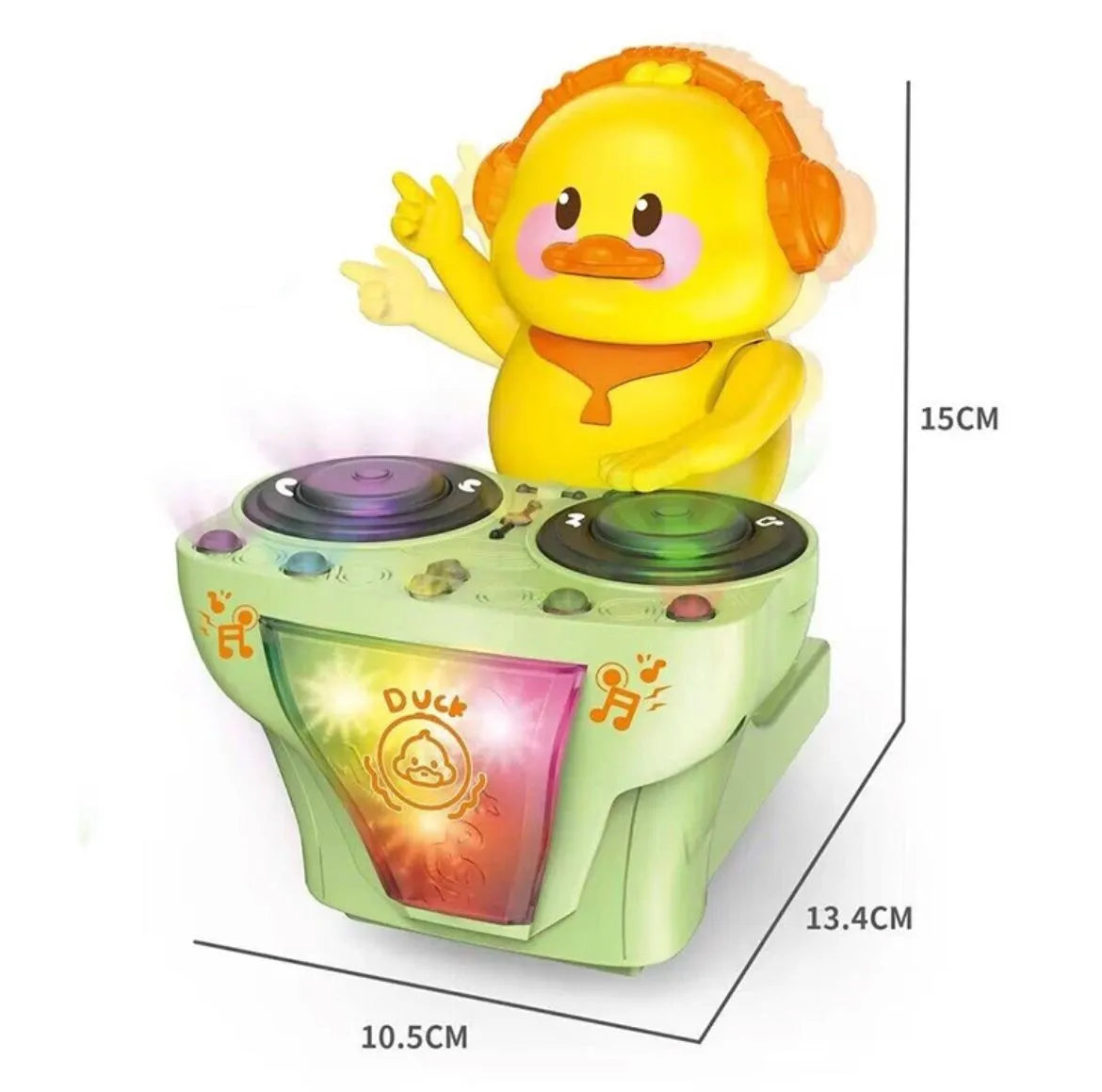 Interaktywna zabawka muzyczna z kaczuszką i efektami świetlnymi
