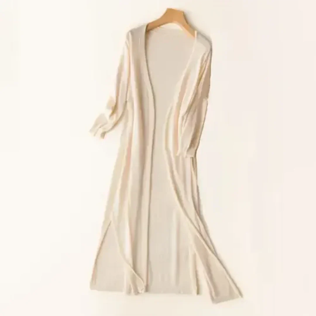 Długi Elegancki Kardigan Damski z Komfortem i Stylem